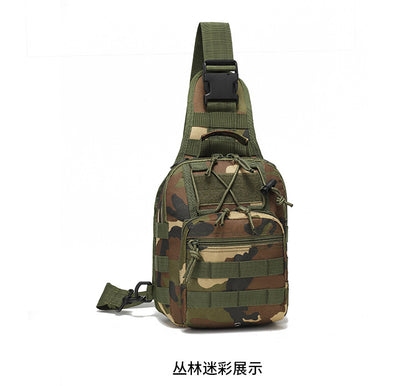 Hot New Items at Buy Center: Oxford Cloth Cycling Bag Camouflage Outdoor Sports Small Chest Pannier Bag Jungle Camouflage