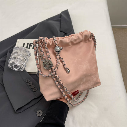 New Niche Underarm Bag Fashion Crossbody Bucket Bag Pink