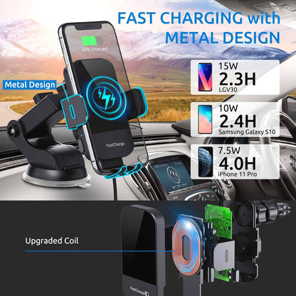 Fresh Arrivals at Buy Center: Car Wireless Charging Stand 15W Fast Charging Intelligent Induction