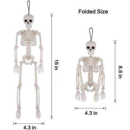 Newly Released at Buy Center: Halloween Simulation 40CM Skeleton Pendant Stand-able Movable Joint 40CM Human Skeleton Nude 40x10x5