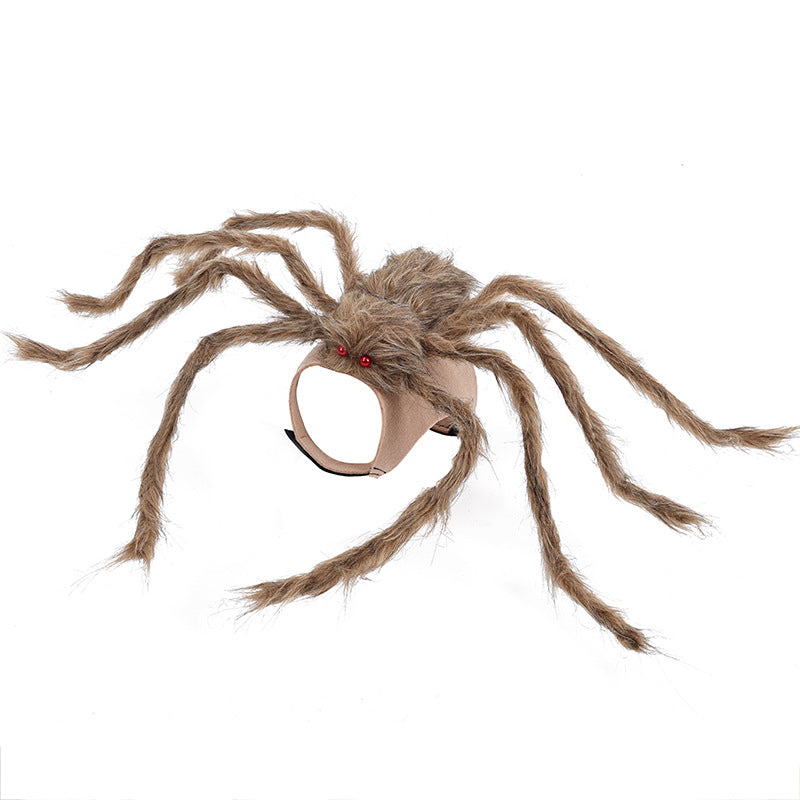 Newly Released at Buy Center: Halloween Pet Clothes Big Spider Pet Costume Brown