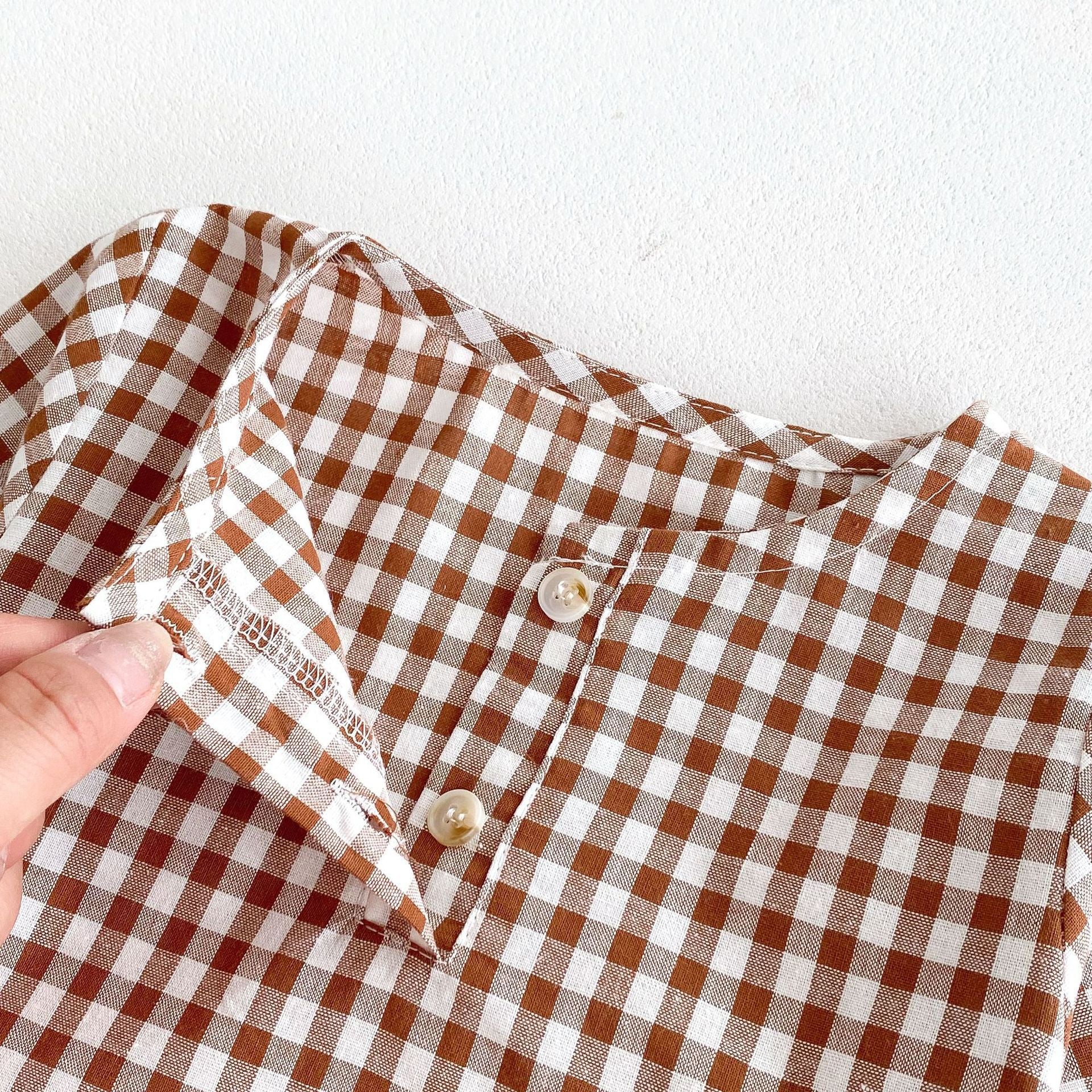 Newly Released at Buy Center: Children's Plaid Shirt Autumn South Korea