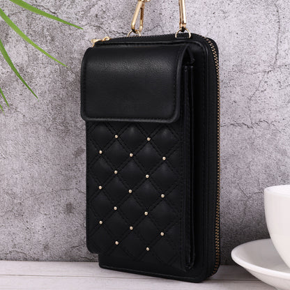 Now Available at Buy Center: Fashion All-match Mobile Phone Bag Classic Style Rhombus Light Luxury