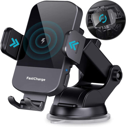 Fresh Arrivals at Buy Center: Car Wireless Charging Stand 15W Fast Charging Intelligent Induction Black