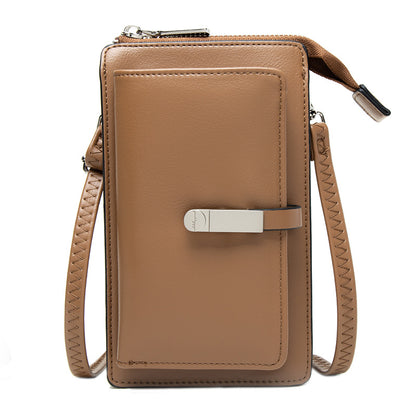 Newly Arrived at Buy Center: Multi-functional Touch Screen Phone Bag Women Brown