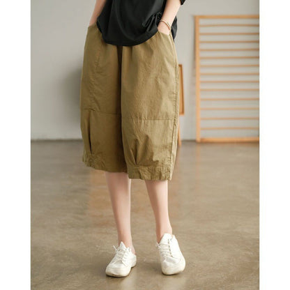 Newly Arrived at Buy Center: New Loose Slim Fit Women's Outer Shorts Khaki