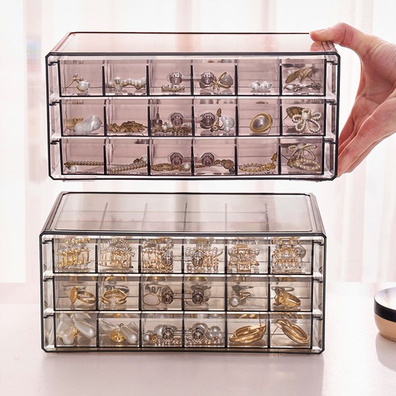 Just Arrived at Buy Center: Transparent Jewelry Storage Box Multi-layer Large Capacity Rings Ear Studs Necklace Bracelet Household Drawer