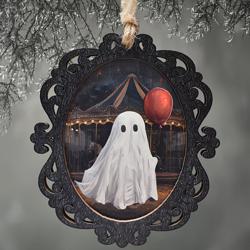 Just Arrived at Buy Center: Creative Halloween Ghost Portrait Pendant Style 1