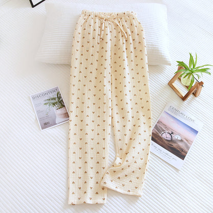 Hot New Items at Buy Center: Women's Double-layer Cotton Yarn Home Pants