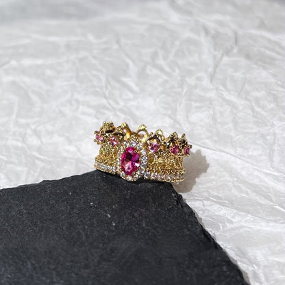 Fresh Arrivals at Buy Center: Lace Crown Ring Female Fashion Exquisite J5486 Adjustable Opening