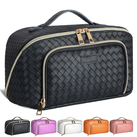 Now Available at Buy Center: Large-Capacity Cosmetic Bag Portable Waterproof Makeup Storage Case Women Multifunction Bathroom Toiletries Organizer Pouch Item