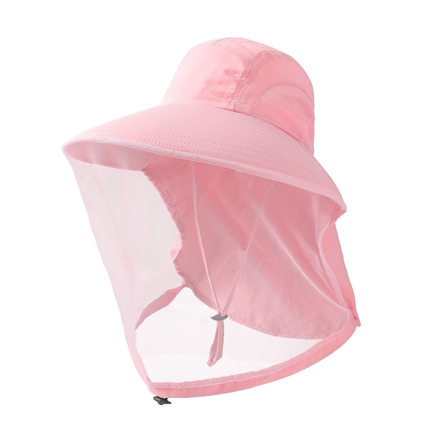 Newly Released at Buy Center: Outdoor Sun Protection Hat Large Brim Sun Protection Mesh GL017 Pink Adjustable