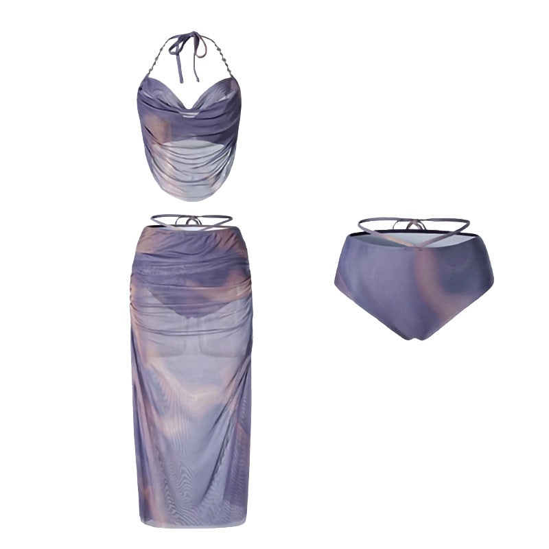 Just Arrived at Buy Center: Seaside Vacation Dress Small Chest Push Up Hot Spring Swimsuit With Steel Bracket