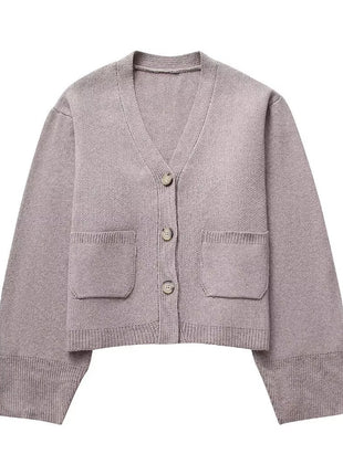 Women's Fashion Simple Style Knitted Jacket