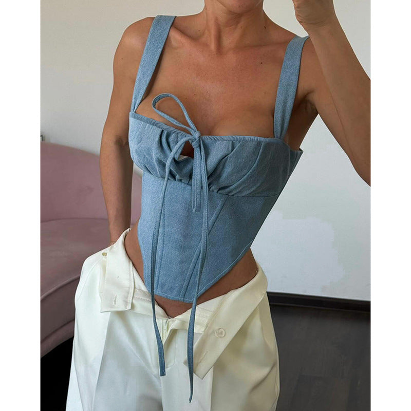 Fresh Arrivals at Buy Center: Street Denim Camisole Women's Top