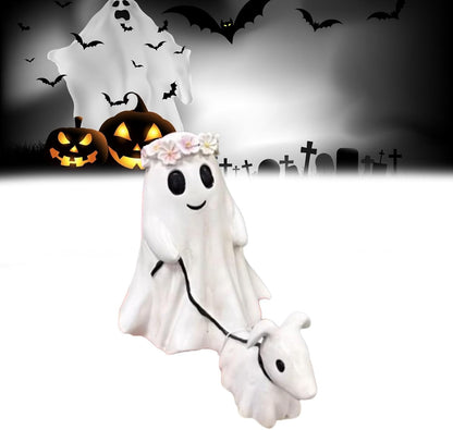 Newly Released at Buy Center: Halloween Little Ghost Dog Walking Decoration Creative Home Decoration Girl