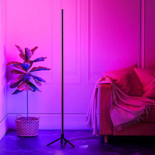 Just Arrived at Buy Center: Colorful Floor Atmosphere Indoor Living Room Live Broadcast Home Adjustable Led Voice Control Induction Corner Lamp