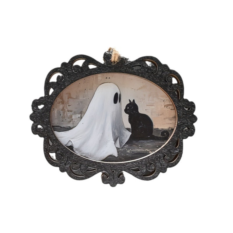 Just Arrived at Buy Center: Creative Halloween Ghost Portrait Pendant