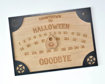 Fresh Arrivals at Buy Center: Halloween Countdown Calendar Decoration Black Border 32x24cm