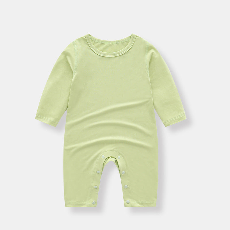 Hot New Items at Buy Center: Boneless Modal Baby Pajamas Baby Jumpsuits Green Tea