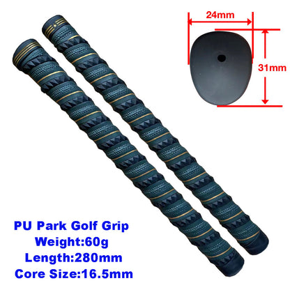 Hot New Items at Buy Center: Park Golf Grip Pu Leather Diamond Winding Non-slip Navy Blue With Gold