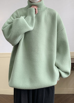 Solid Color Loose Pullover Inner Wear Sweater