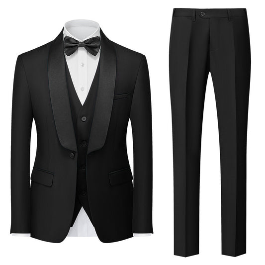 Hot New Items at Buy Center: New Men's Three-piece Suit Black