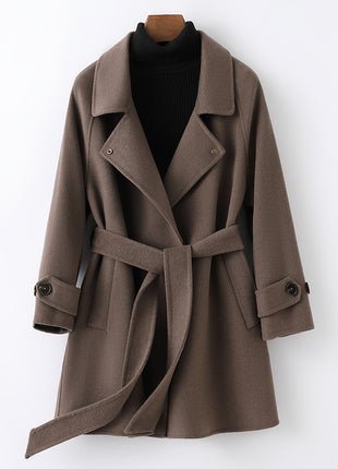 Fashion Personality Reversible Cashmere Coat Women