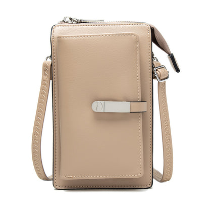 Newly Arrived at Buy Center: Multi-functional Touch Screen Phone Bag Women Apricot