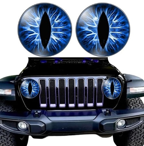 Just Arrived at Buy Center: Beast Eye Headlight Decal Decoration Blue 02Car Lights