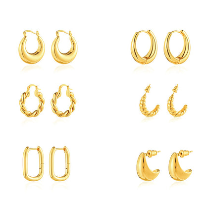 Fresh on the Scene at Buy Center: Water Metal Drop Twist Exquisite Earrings