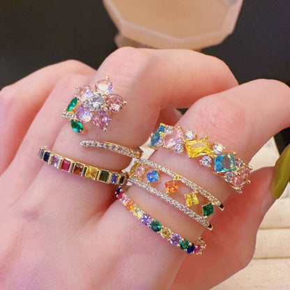 Now Available at Buy Center: Rainbow Color Shiny Diamond Ring