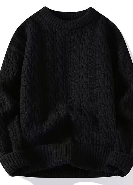 Men's Extra Thick Warm Pullover Round Neck Sweater