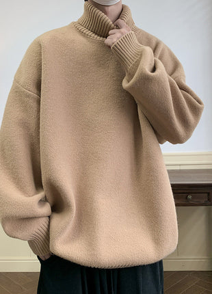 Solid Color Loose Pullover Inner Wear Sweater