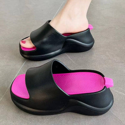 Now Available at Buy Center: 7CM Platform Slippers Women's Outer Wear Summer