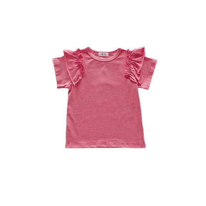 Newly Released at Buy Center: Children's Ruffled Flounced Sleeve T-shirt