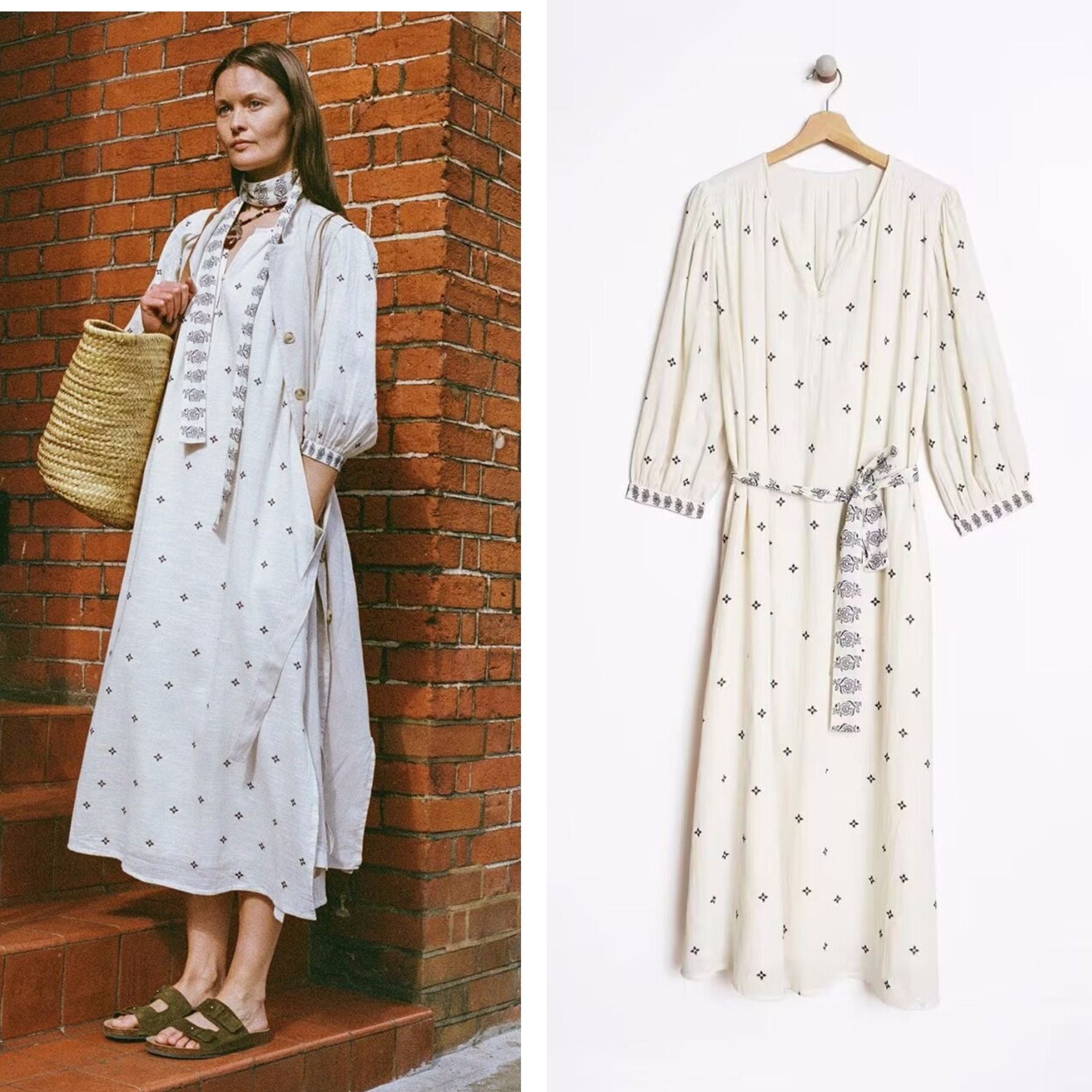 Fresh Arrivals at Buy Center: Bohemian FREE National Style Cotton Embroidery Dress