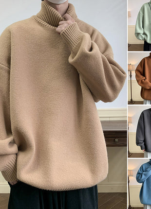 Solid Color Loose Pullover Inner Wear Sweater