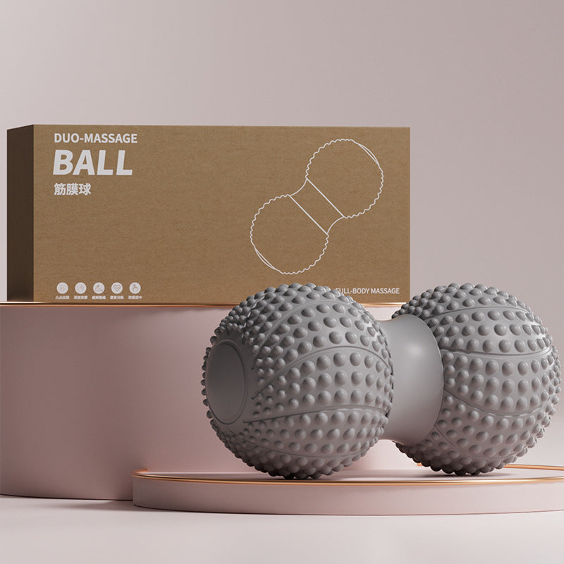 Trending Now at Buy Center: Fascia Peanut Balls Foot Massage Spine Muscle Relaxation Double Ball Hip Back Leg Acupuncture Point Stimulation Gray Boxed