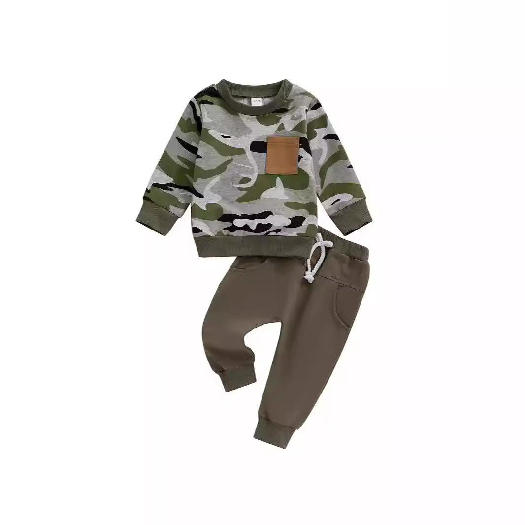 Just Arrived at Buy Center: Children's Autumn And Winter Camouflage Suit