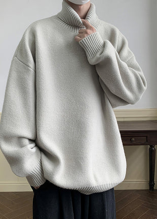 Solid Color Loose Pullover Inner Wear Sweater