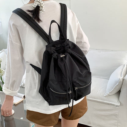 Now Available at Buy Center: Drawstring Drawstring Fashion Backpack Simple Large-capacity Backpack