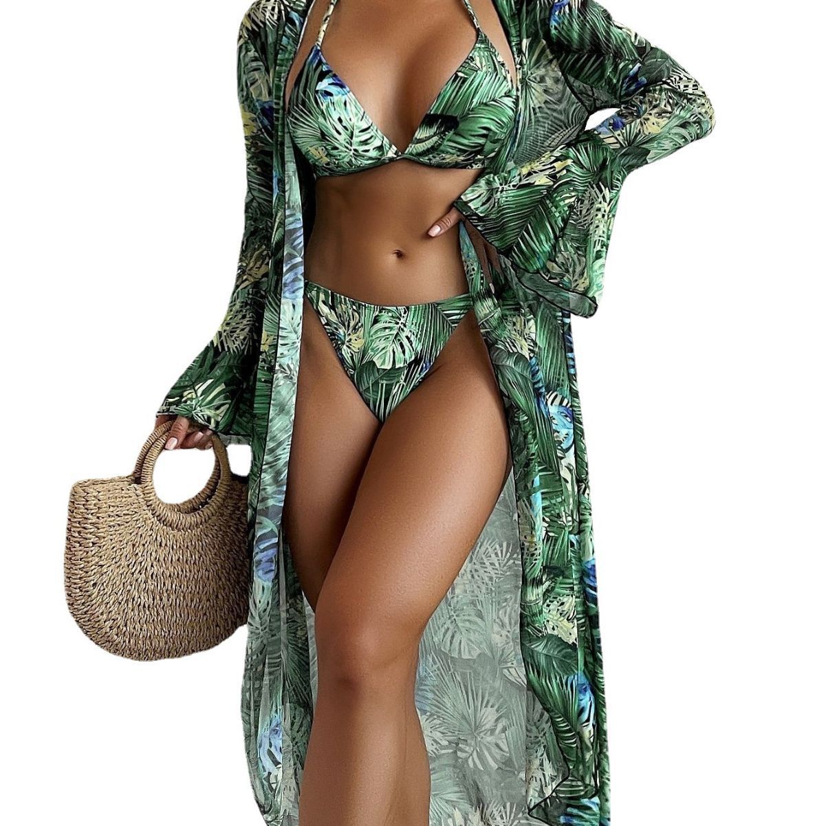 Newly Released at Buy Center: European And American Split Bikini Cover Beach Swimsuit