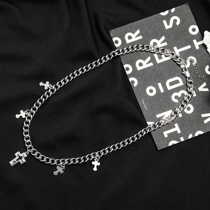 Hot New Items at Buy Center: Men's Cross Hip Hop Titanium Steel Simple Style Necklace