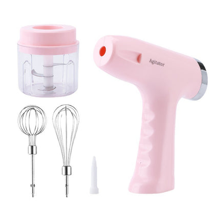 Fresh Arrivals at Buy Center: Electric Whisk Household Cream Automatic Blender Pink 5 Gear Color Box Packaging