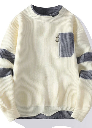 Autumn And Winter New Casual Sweater Boys Knitted Bottoming Shirt