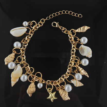 Hot New Items at Buy Center: Personality Design Fashion Ocean Boho Starfish Shell Bracelet