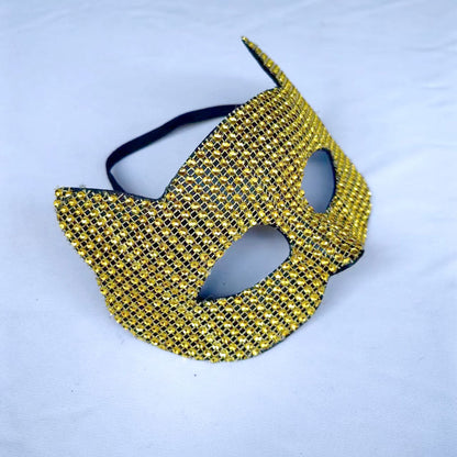 Fresh Arrivals at Buy Center: New Performance Halloween Masquerade Stick-on Crystals Cat Men And Women Mask