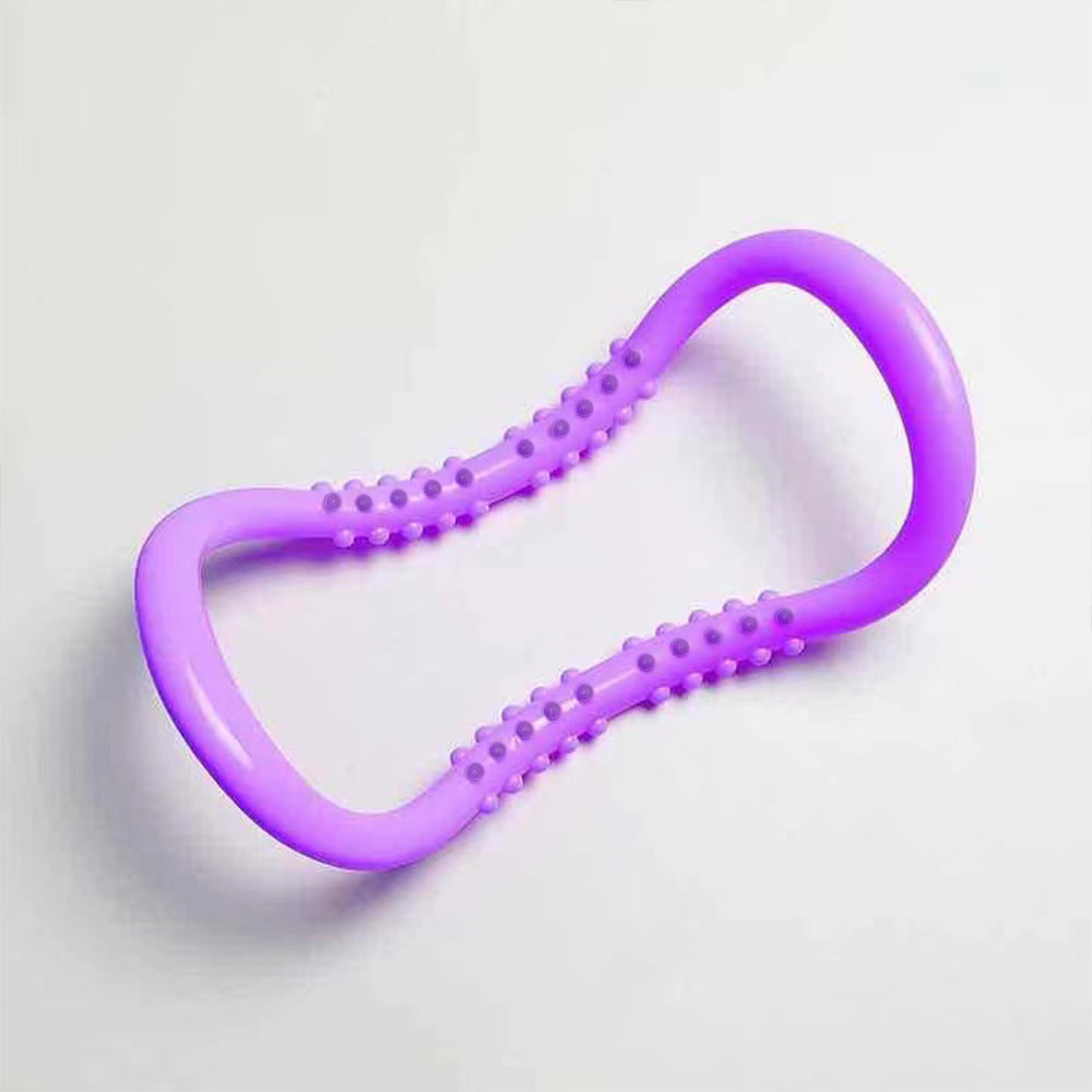 Just Arrived at Buy Center: Yoga Ring Stretching Bracelet Pilates Roller Stretch Fitness Back Opener Purple Yoga Ring