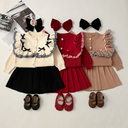 Just Arrived at Buy Center: Internet Celebrity Ruffled Bow Little Princess Suit